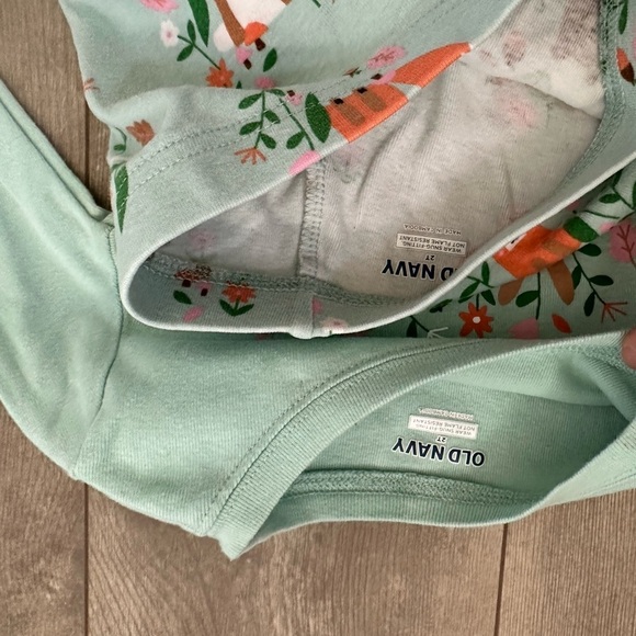 Old Navy 2T Toddler Girl Snug Fit Pajamas Whimsical Forest Theme vguc - Picture 8 of 12